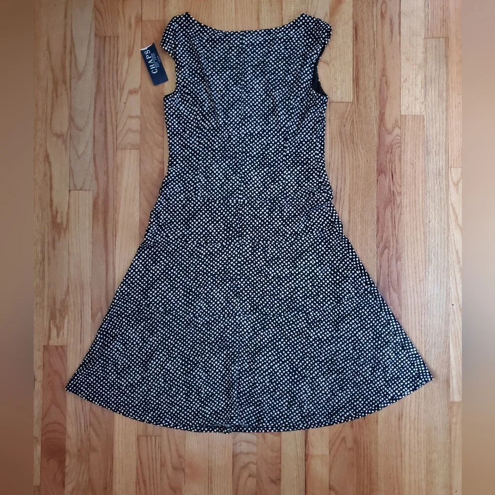 NWT Chaps polka dot a-line dress - Picture 4 of 6
